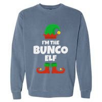 IM The Bunco Elf Family Pajama Christmas Funny Bunko Player Garment-Dyed Sweatshirt