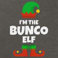 IM The Bunco Elf Family Pajama Christmas Funny Bunko Player Cotton Canvas Backpack
