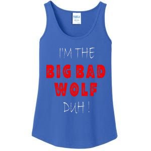 I'm the bad wolf duh Funny costume Halloween party Ladies Essential Tank