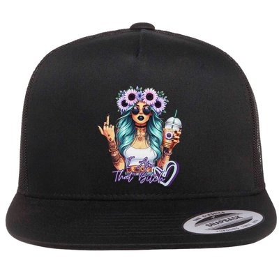 IM That Bitch Funny Sarcastic Cute Joke Gift Flatbill Hat