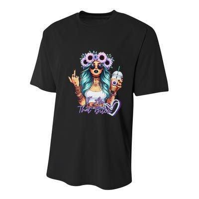 IM That Bitch Funny Sarcastic Cute Joke Gift Youth Performance Sprint T-Shirt
