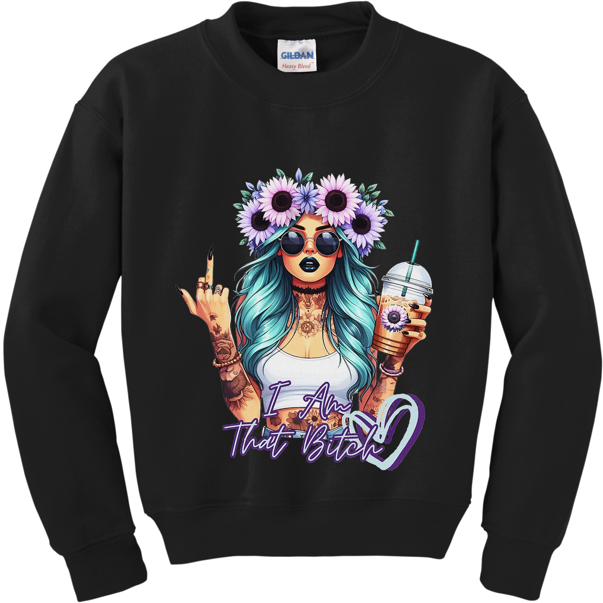IM That Bitch Funny Sarcastic Cute Joke Gift Kids Sweatshirt