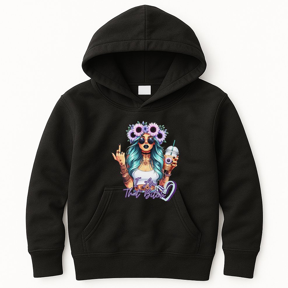 IM That Bitch Funny Sarcastic Cute Joke Gift Kids Hoodie