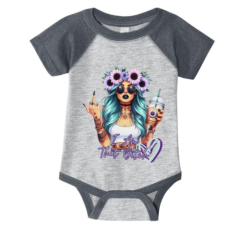 IM That Bitch Funny Sarcastic Cute Joke Gift Infant Baby Jersey Bodysuit