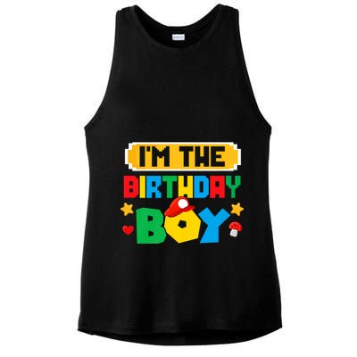 Im The Birthday Boy Game Gaming Family Matching Ladies PosiCharge Tri-Blend Wicking Tank