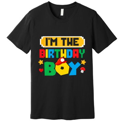 Im The Birthday Boy Game Gaming Family Matching Premium T-Shirt