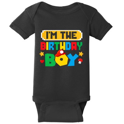 Im The Birthday Boy Game Gaming Family Matching Baby Bodysuit