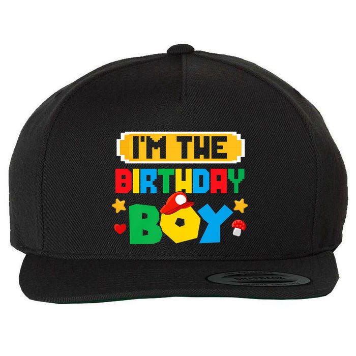 Im The Birthday Boy Game Gaming Family Matching Wool Snapback Cap