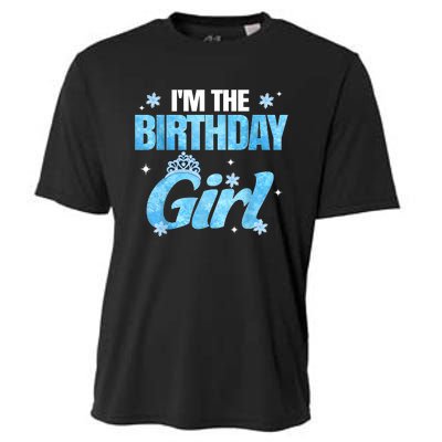 Im The Birthday Girl Snowflake Family Birthday Decorations Cooling Performance Crew T-Shirt