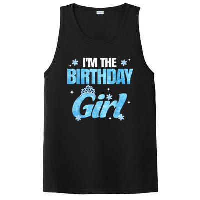 Im The Birthday Girl Snowflake Family Birthday Decorations PosiCharge Competitor Tank