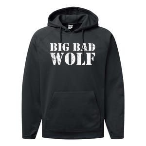 I'm The Bad Wolf Funny Last Minute Halloween Costume Performance Fleece Hoodie