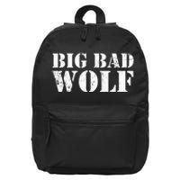 I'm The Bad Wolf Funny Last Minute Halloween Costume 16 in Basic Backpack