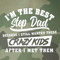 I'm The Best Step Dad Funny Father's Day Slogan Gift Legacy Tie Dye Trucker Hat