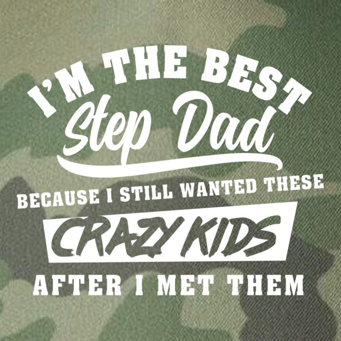 I'm The Best Step Dad Funny Father's Day Slogan Gift Legacy Tie Dye Trucker Hat