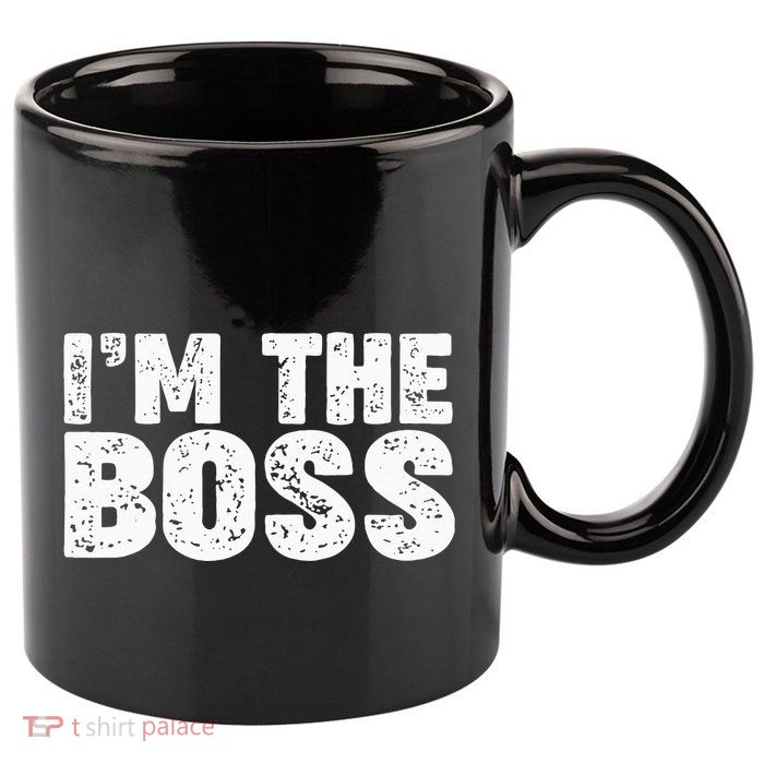 Im The Boss 11oz C Handle Ceramic Mug