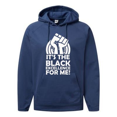 It's The Black Excellence For Me Black History Month Girl Women Performance Fleece Hoodie