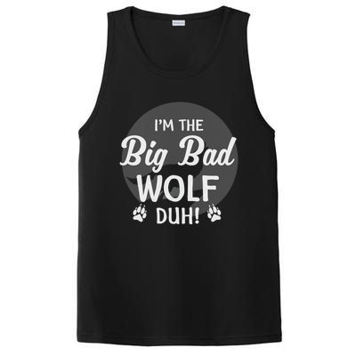 I'm The Bad Wolf Duh! Funny Halloween Costume Gift PosiCharge Competitor Tank