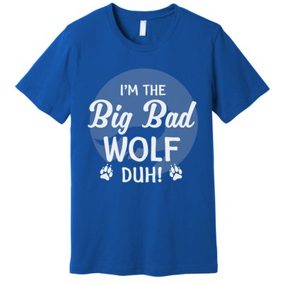 I'm The Bad Wolf Duh! Funny Halloween Costume Gift Premium T-Shirt