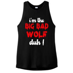 IM The Bad Wolf Duh Costume For Diy Halloween Party Ladies PosiCharge Tri-Blend Wicking Tank