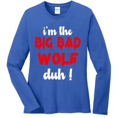 IM The Bad Wolf Duh Costume For Diy Halloween Party Ladies Long Sleeve Shirt