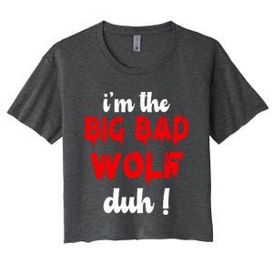 IM The Bad Wolf Duh Costume For Diy Halloween Party Women's Crop Top Tee