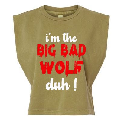 IM The Bad Wolf Duh Costume For Diy Halloween Party Garment-Dyed Women's Muscle Tee