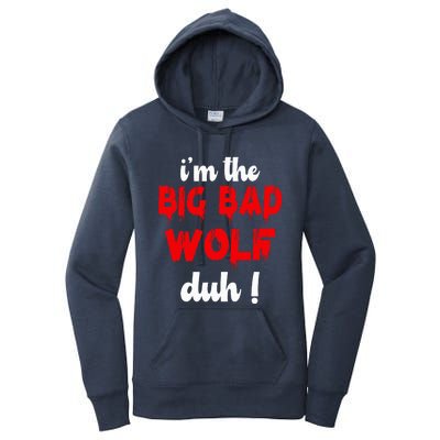 IM The Bad Wolf Duh Costume For Diy Halloween Party Women's Pullover Hoodie