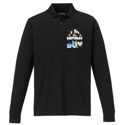 Im The Birthday Boy Dog Family Matching Performance Long Sleeve Polo