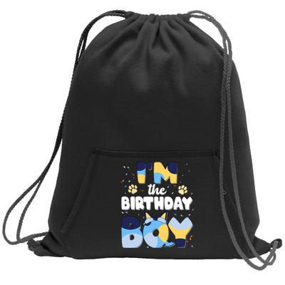 Im The Birthday Boy Dog Family Matching Sweatshirt Cinch Pack Bag