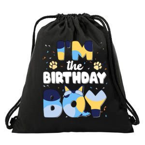 Im The Birthday Boy Dog Family Matching Drawstring Bag