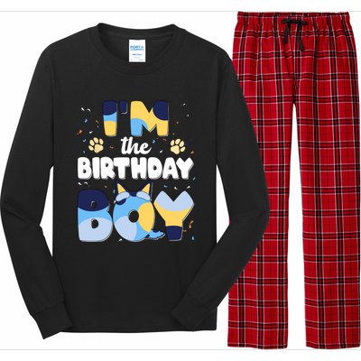 Im The Birthday Boy Dog Family Matching Long Sleeve Pajama Set