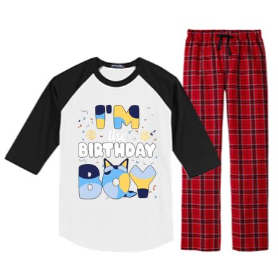 Im The Birthday Boy Dog Family Matching Raglan Sleeve Pajama Set