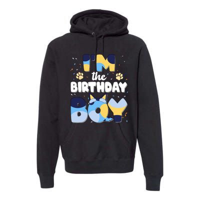 Im The Birthday Boy Dog Family Matching Premium Hoodie