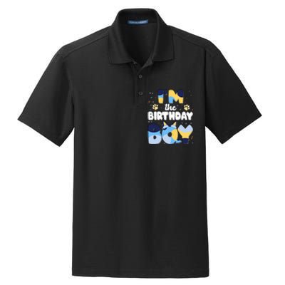 Im The Birthday Boy Dog Family Matching Dry Zone Grid Polo