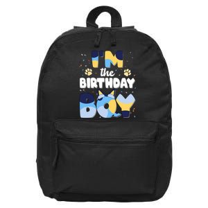 Im The Birthday Boy Dog Family Matching 16 in Basic Backpack