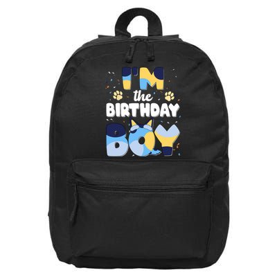 Im The Birthday Boy Dog Family Matching 16 in Basic Backpack