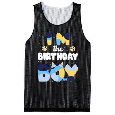 Im The Birthday Boy Dog Family Matching Mesh Reversible Basketball Jersey Tank