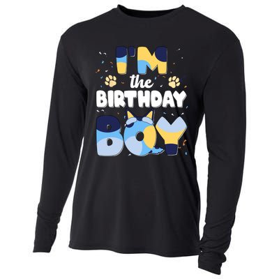 Im The Birthday Boy Dog Family Matching Cooling Performance Long Sleeve Crew