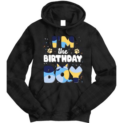 Im The Birthday Boy Dog Family Matching Tie Dye Hoodie