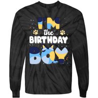 Im The Birthday Boy Dog Family Matching Tie-Dye Long Sleeve Shirt