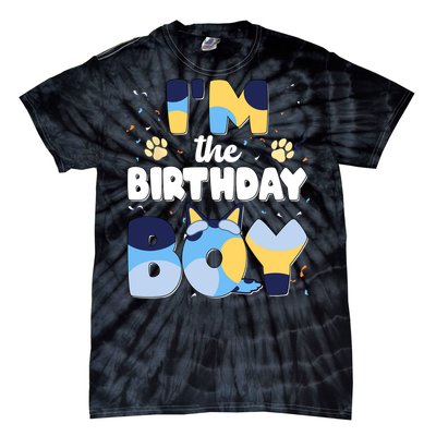 Im The Birthday Boy Dog Family Matching Tie-Dye T-Shirt