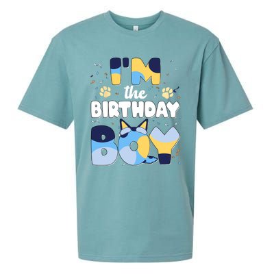 Im The Birthday Boy Dog Family Matching Sueded Cloud Jersey T-Shirt