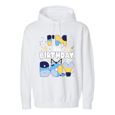 Im The Birthday Boy Dog Family Matching Garment-Dyed Fleece Hoodie