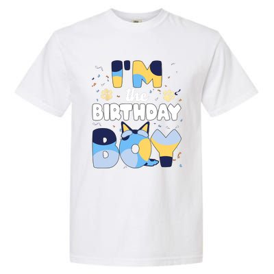 Im The Birthday Boy Dog Family Matching Garment-Dyed Heavyweight T-Shirt