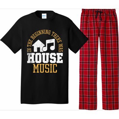 In The Beginning There Was House House Music EDM DJ Pajama Set