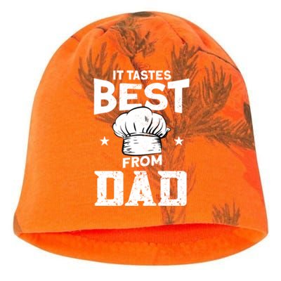 It Tastes Best From Dad Cook Cooking Funny Chef Gift Kati - Camo Knit Beanie