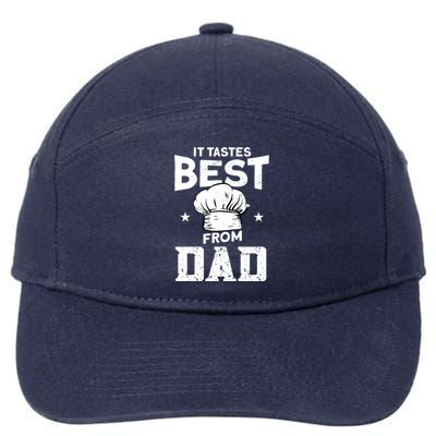 It Tastes Best From Dad Cook Cooking Funny Chef Gift 7-Panel Snapback Hat