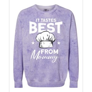 It Tastes Best From Mommy Cook Cooking Funny Chef Gift Colorblast Crewneck Sweatshirt