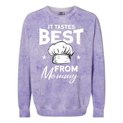 It Tastes Best From Mommy Cook Cooking Funny Chef Gift Colorblast Crewneck Sweatshirt