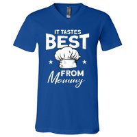 It Tastes Best From Mommy Cook Cooking Funny Chef Gift V-Neck T-Shirt